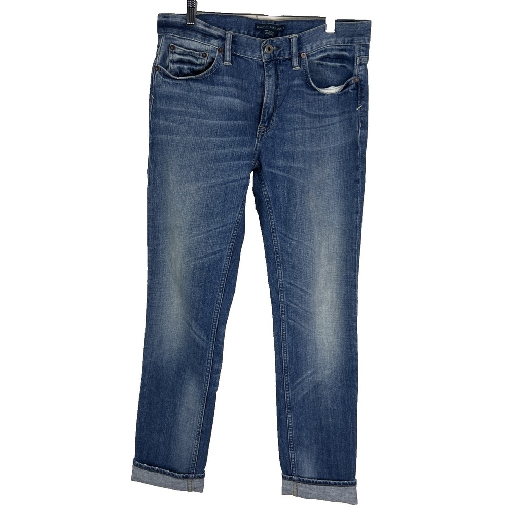 Ralph Lauren Women's Skinny Jeans in Faded Blue Wash